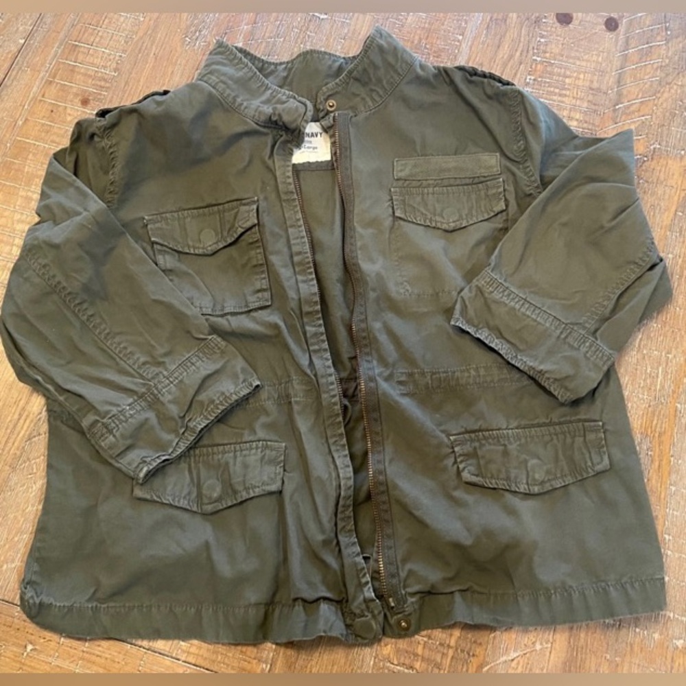Women’s XL Hunter Green Crop Jacket Old Navy